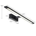 Minimalistyczny kinkiet ledowy nad lustro ISLA zmienna barwa czarny GS-LWB-20W BK CCT Light Prestige