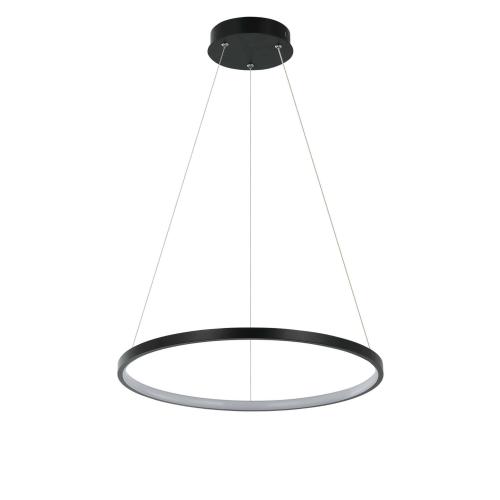 Lampa wisząca RING LED z barwą neutralną do nowoczesnego salonu LP-909/1P 4S BK Light Prestige