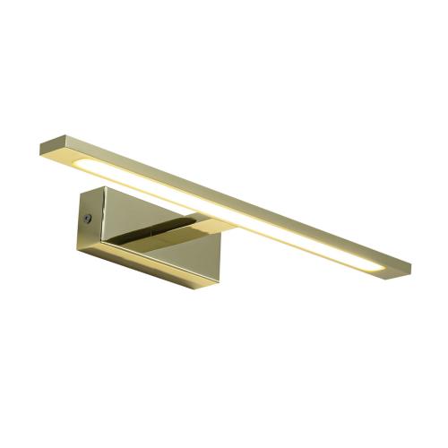 Kinkiet ISLA złoty średni z IP44 3000K nad lustro w łazience GS-LWB-12W/3 GOLD Light Prestige