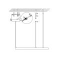 Żyrandol złoty podwieszany ring MIDWAY LED do salonu barwa ciepła LP-033/1P S GD Light Prestige