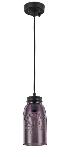 Lampa wisząca Vasto fioletowa LP-42086/1P  Light Prestige