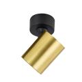 Reflektorek sufitowy regulowany SNOW na GU10 złoto czarny do salonu LP-731/1W GD Light Prestige