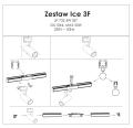 Nowoczesny reflektorek 1 obwodowy szynowy ICE biały LP-732/1R 3W Light Prestige
