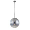 Wisząca elegancka lampa PALLA chromowany klosz szklana kula LP-2844/1P CH Light Prestige