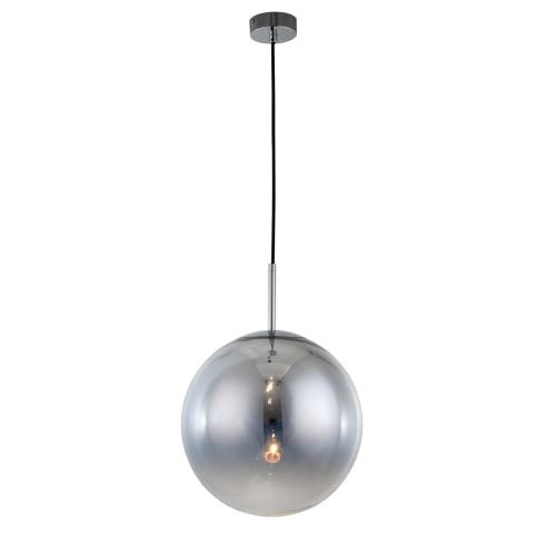Wisząca elegancka lampa PALLA chromowany klosz szklana kula LP-2844/1P CH Light Prestige