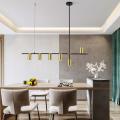 Dekoracyjna lampa wisząca do jadalni ARIZONA czarno-złota LP-074/6PL BK/GD Light Prestige