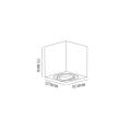 Oprawa LYON biały sześcian do holu z ruchomym oczkiem na GU10 LP-5881/1SM WH Light Prestige
