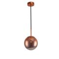Lampa wisząca PALLA w kolorze  różowego złota szklany klosz nad stół LP-2844/1P S MI Light Prestige