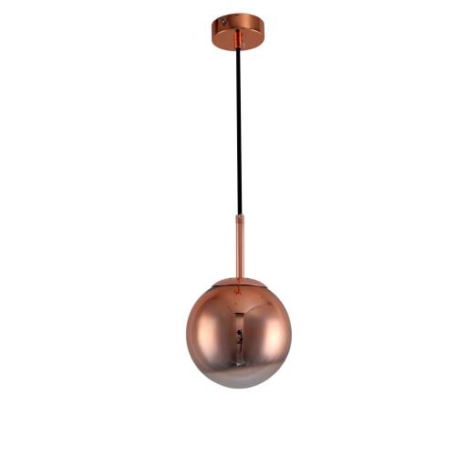 Lampa wisząca PALLA w kolorze  różowego złota szklany klosz nad stół LP-2844/1P S MI Light Prestige