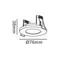 Punktowe źródło światła oczko LAGOS do łazienki białe LP-440/1RS WH Light Prestige