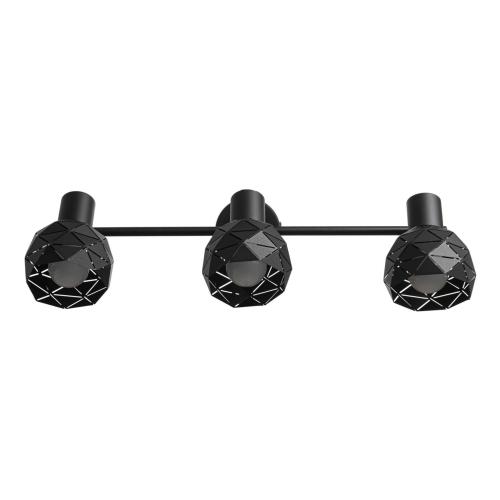 Spot lampa ścienna z czarnymi reflektorkami REUS LP-8069/3WS BK Light Prestige