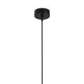 Lampa wisząca w stylu industrialnym SOLIN czarna z metalowym kloszem LP-181/1P BK Light Prestige