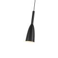Lampa wisząca w stylu industrialnym SOLIN czarna z metalowym kloszem LP-181/1P BK Light Prestige