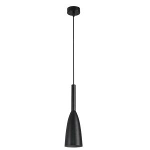 Lampa wisząca w stylu industrialnym SOLIN czarna z metalowym kloszem LP-181/1P BK Light Prestige