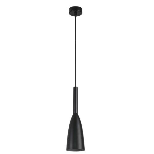 Lampa wisząca w stylu industrialnym SOLIN czarna z metalowym kloszem LP-181/1P BK Light Prestige