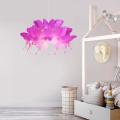 Lampa wisząca ciemny róż FARFALLA do pokoju dziecka gwint E27 LP-3439/1P dark pink Light Prestige