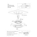 Oczko sufitowe NERO białe ruchome do salonu gwint AR111 LP-4424/1RS WH movable Light Prestige