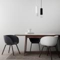 Minimalistyczna lampa wisząca MANACOR ze szklanym kloszem nad wyspę LP-232/1P WH Light Prestige