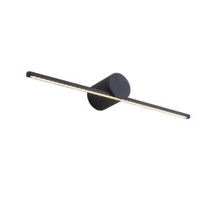 Kinkiet galeryjka czarny MODERN SLIM LED barwa ciepła nad lustro w łazience LP-777/1W M BK Light Prestige