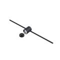 Nowoczesna lampa ścienna MODERN SLIM nad lustro czarna LED 1100lm barwa ciepła LP-777/1W L BK Light Prestige