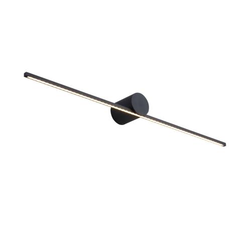 Nowoczesna lampa ścienna MODERN SLIM nad lustro czarna LED 1100lm barwa ciepła LP-777/1W L BK Light Prestige