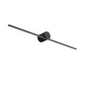 Nowoczesna lampa ścienna MODERN SLIM nad lustro czarna LED 1100lm barwa ciepła LP-777/1W L BK Light Prestige