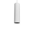 Zwis biały TOKIO z minimalistycznym kloszem w kształcie tuby do jadalni LP-787/1P WH Light Prestige