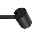 Kinkiet SNOW czarny z ruchomym ramieniem i włącznikiem do sypialni LP-731/1WL BK Light Prestige
