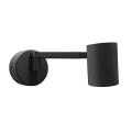 Kinkiet SNOW czarny z ruchomym ramieniem i włącznikiem do sypialni LP-731/1WL BK Light Prestige