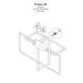 Plafon Frame 3D 3000K czarna LP-980/3D3 BK Light Prestige
