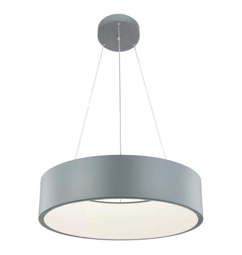 Lampa wisząca centralna MALAGA LED szara do salonu LP-622/1P GREY Light Prestige
