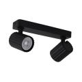 Lampa sufitowa na GU10 TOKIO czarna z dwoma reflektorkami LP-787/2WS BK Light Prestige