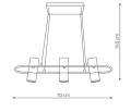 Lampa wisząca Bovino 3  LP-1111/3P Light Prestige