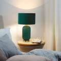 Lampka sypialniana TAMIZA w stylu glamour z zielonym kloszem LP-1515/1T big green Light Prestige