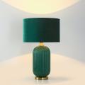 Lampka sypialniana TAMIZA w stylu glamour z zielonym kloszem LP-1515/1T big green Light Prestige
