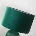 Lampka sypialniana TAMIZA w stylu glamour z zielonym kloszem LP-1515/1T big green Light Prestige