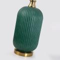 Lampka sypialniana TAMIZA w stylu glamour z zielonym kloszem LP-1515/1T big green Light Prestige