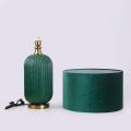 Lampka sypialniana TAMIZA w stylu glamour z zielonym kloszem LP-1515/1T big green Light Prestige