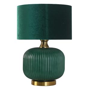 Lampa stołowa TAMIZA luksusowy akcent do sypialni z abażurem na E27 LP-1515/1T small green Light Prestige