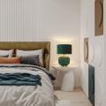 Lampa stołowa TAMIZA luksusowy akcent do sypialni z abażurem na E27 LP-1515/1T small green Light Prestige
