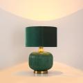 Lampa stołowa TAMIZA luksusowy akcent do sypialni z abażurem na E27 LP-1515/1T small green Light Prestige