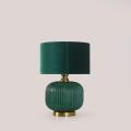 Lampa stołowa TAMIZA luksusowy akcent do sypialni z abażurem na E27 LP-1515/1T small green Light Prestige
