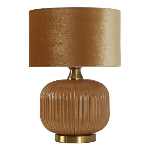 Stołowa lampa TAMIZA w złotym wydaniu glamour LP-1515/1T small gold Light Prestige