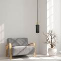 Lampa wisząca TIRANA z drucianą czarną tubą na E27 LP-945/1P BK Light Prestige