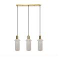 Lampa wisząca na złotej podsufitce TIRANA nad stół w kuchni LP-945/3L WH Light Prestige
