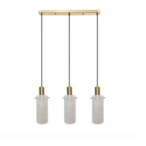 Lampa wisząca na złotej podsufitce TIRANA nad stół w kuchni LP-945/3L WH Light Prestige