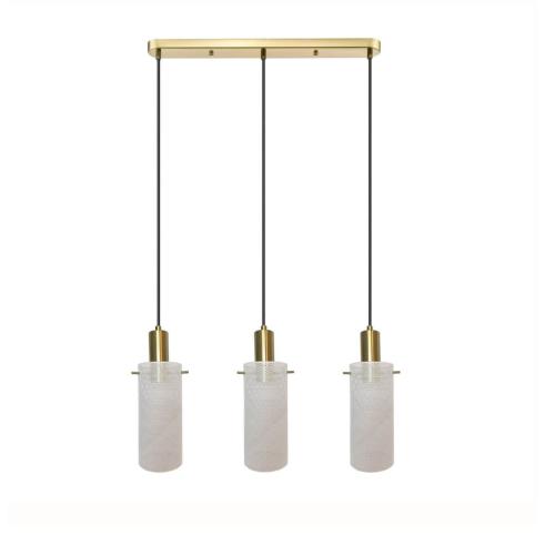 Lampa wisząca na złotej podsufitce TIRANA nad stół w kuchni LP-945/3L WH Light Prestige