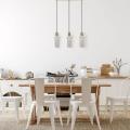 Lampa wisząca na złotej podsufitce TIRANA nad stół w kuchni LP-945/3L WH Light Prestige