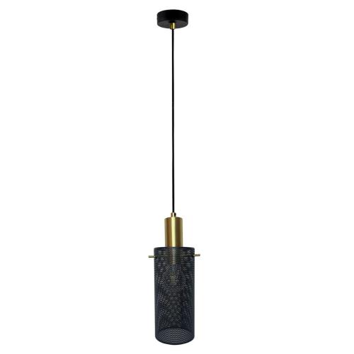 Lampa wisząca TIRANA z drucianą czarną tubą na E27 LP-945/1P BK Light Prestige