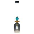 Lampa TROPEA z przydymionym szklanym kloszem na E27 nad stół LP-2004/1P M SM Light Prestige